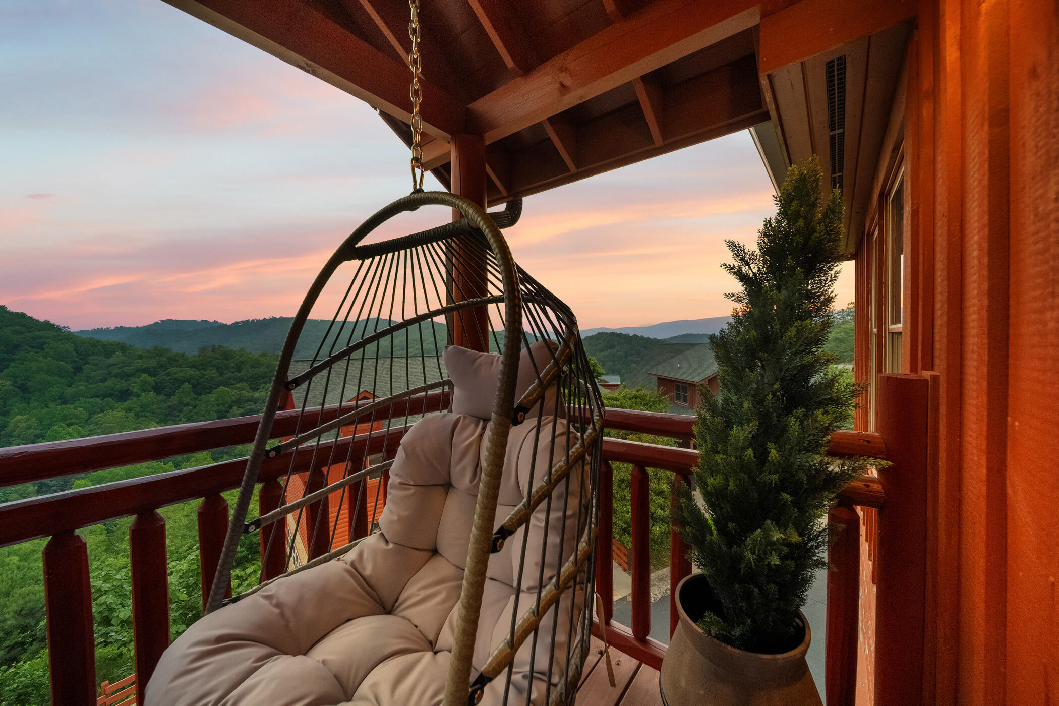 2513 Laurel Point Way Sevierville, TN 37862 - Photo 67 of 81 Chair Swing & Sunset Views