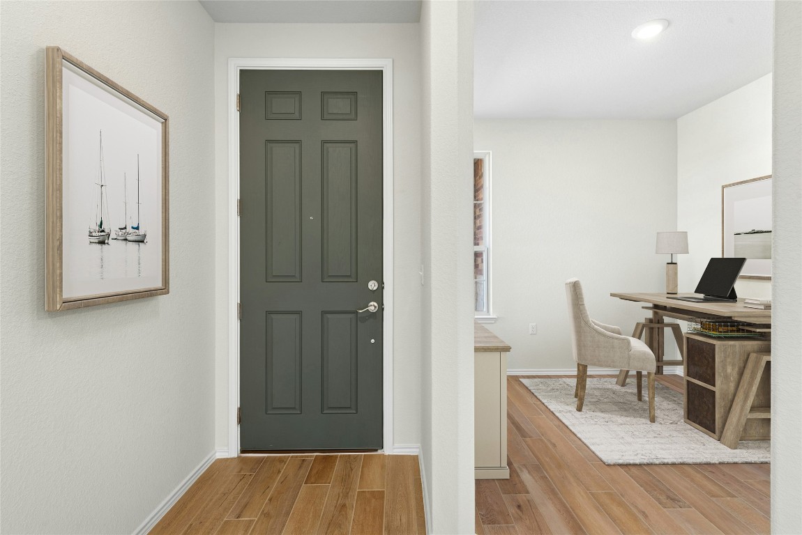 706 Livewater Cove Georgetown, TX 78633 - Photo 2 of 33 Front Entry & Study: Virtually Staged