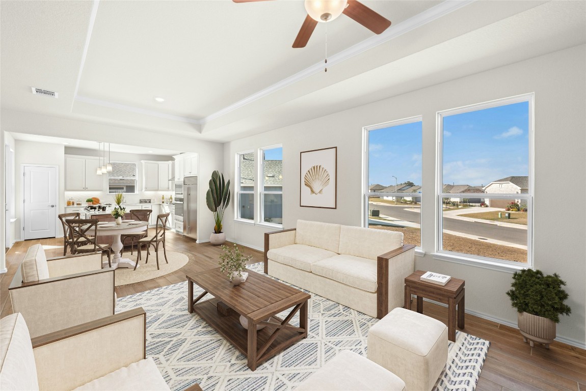 706 Livewater Cove Georgetown, TX 78633 - Photo 3 of 33 Living Room: Virtually Staged