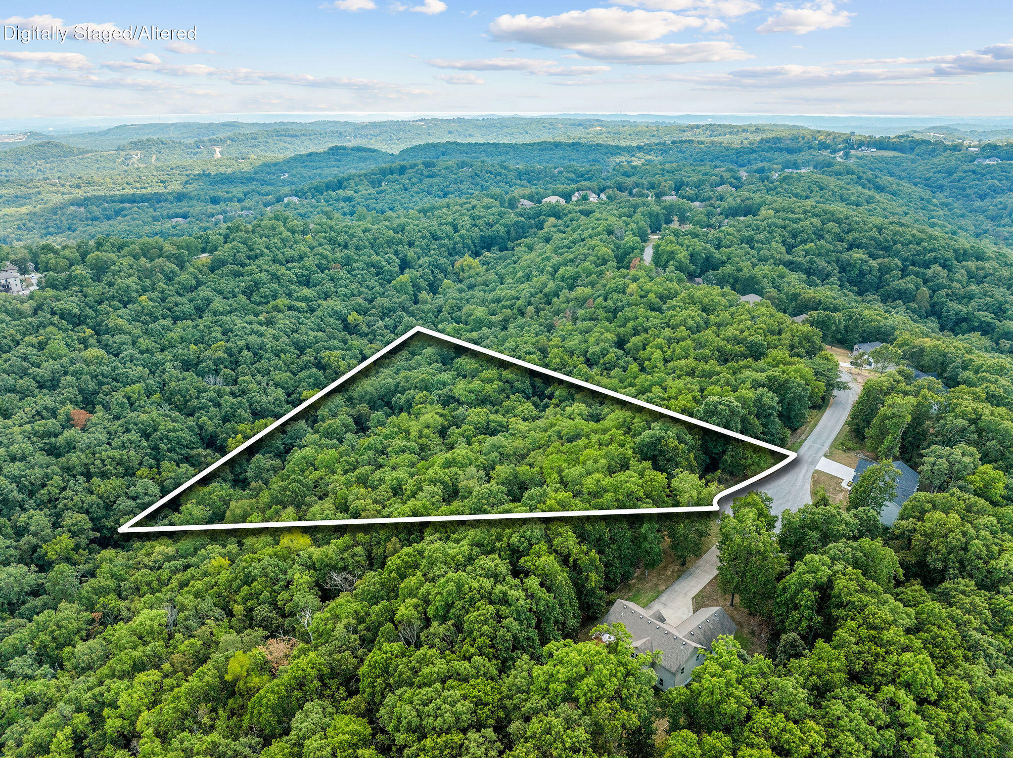 440 North Ridge Place Branson, MO 65616 - Photo 5 of 19 Drone Outline of lot (1)