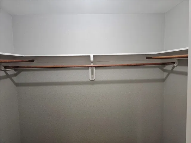 a close view of closet