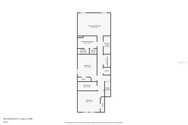 $4,900 | 406 North Westland Avenue, Unit 2, Tampa, FL 33606