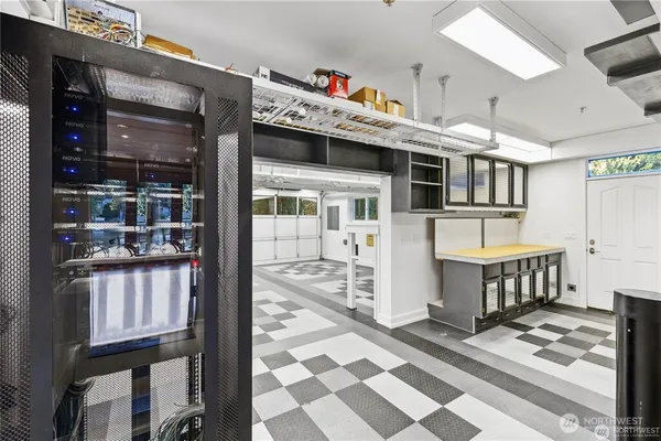 a view of a storage & utility room