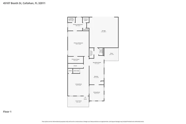 $375,000 | 45107 Booth Street, Callahan, FL 32011