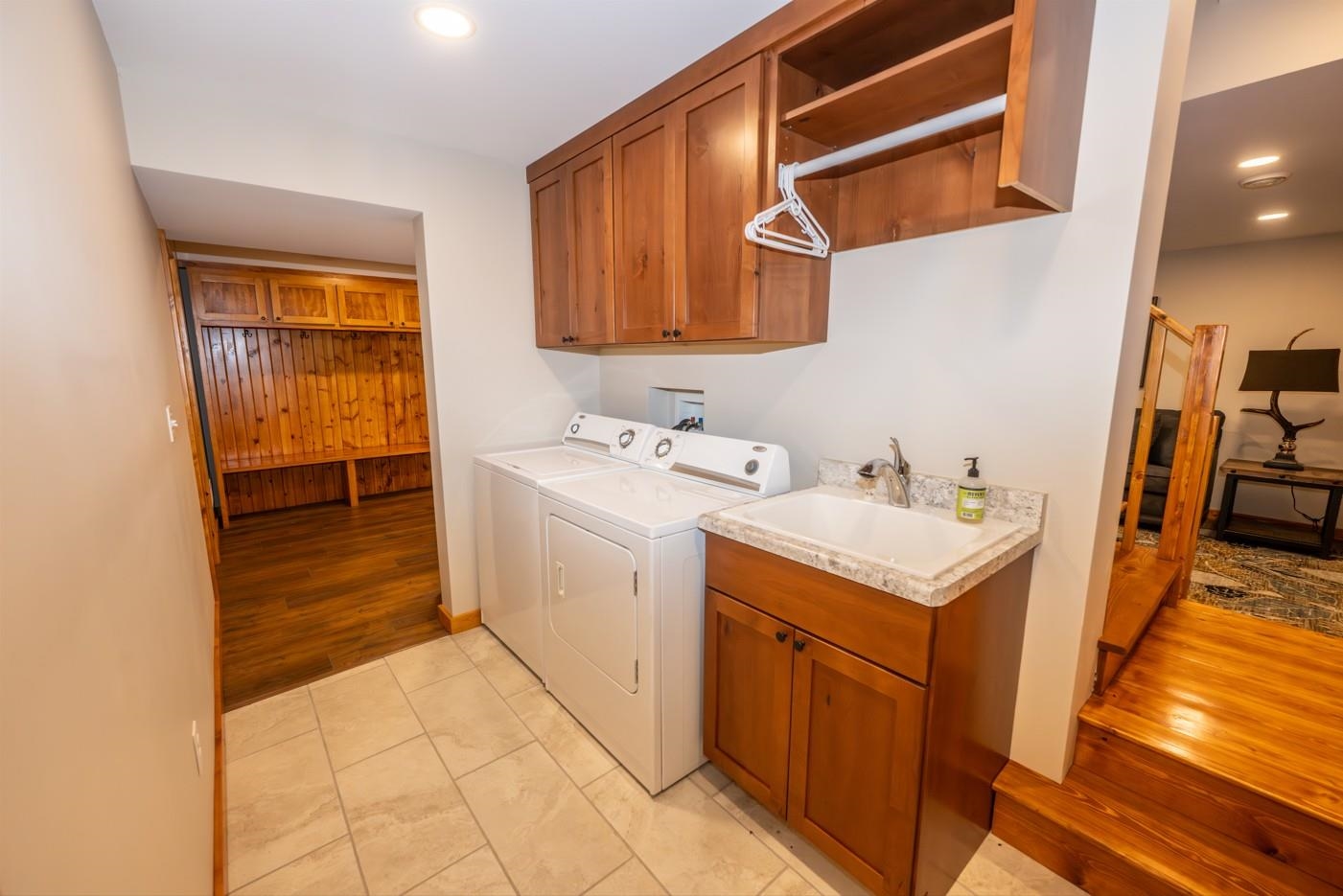 5829 South Pleasant Hill Road Elizabeth, IL 61028 - Photo 22 of 68 a utility room with dryer and washer