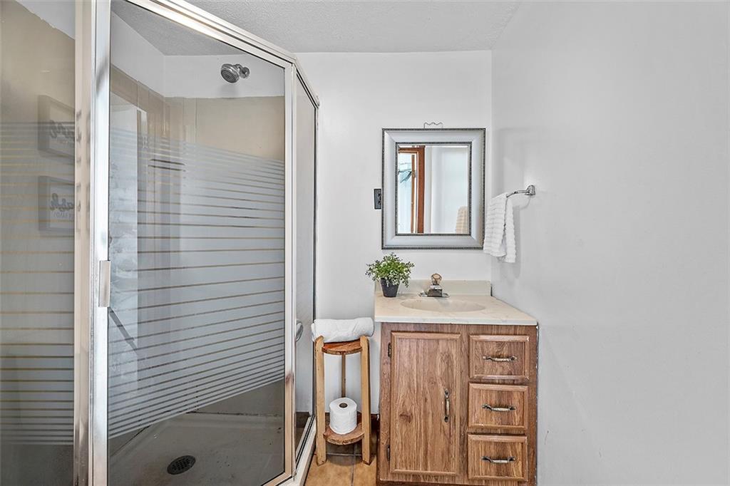 8 Ellen Drive McKees Rocks, PA 15136 - Photo 20 of 25 a bathroom with a sink a mirror and shower