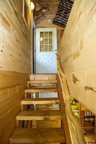 a view of a balcony with outdoor space