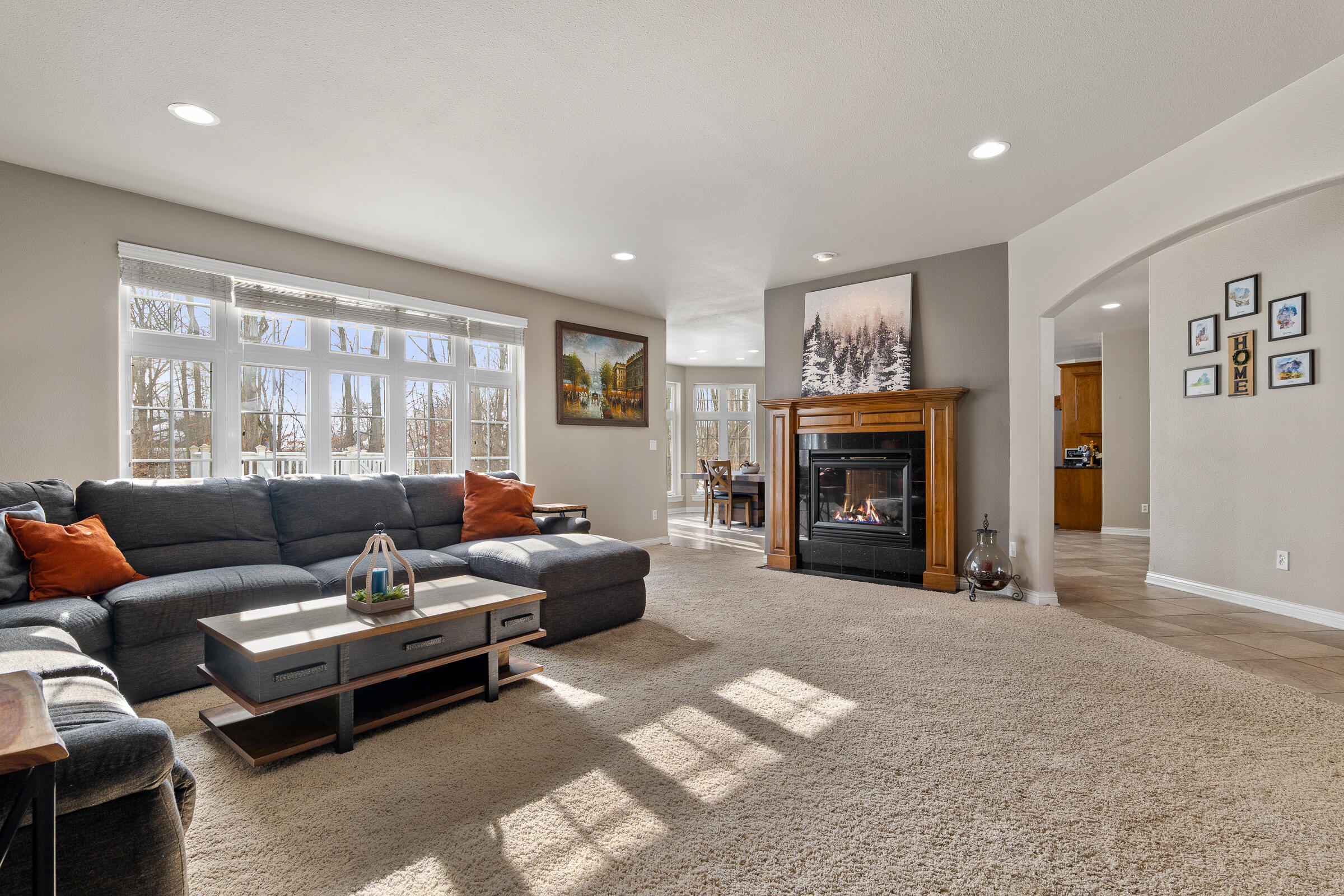 517 Oriole Lane Howards Grove, WI 53083 - Photo 8 of 68 Living Room Fireplace