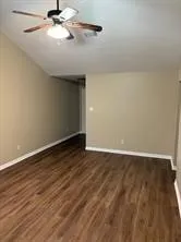 a view of backyard with green space