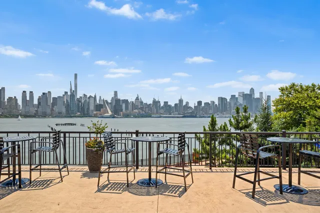 a view of city from balcony