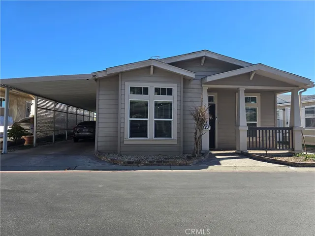 a front view of a house with a garage