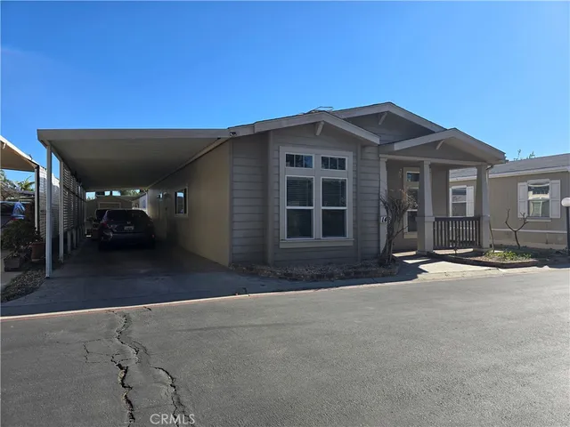 a view of a house with a outdoor space