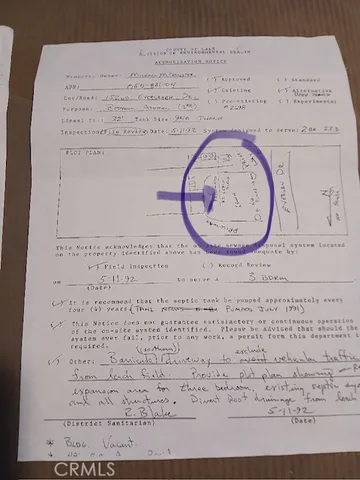 a view of a dry yard with trees