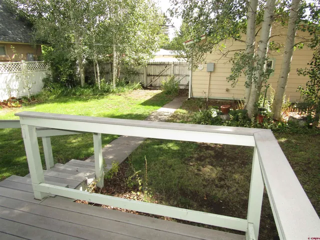 a view of backyard from window