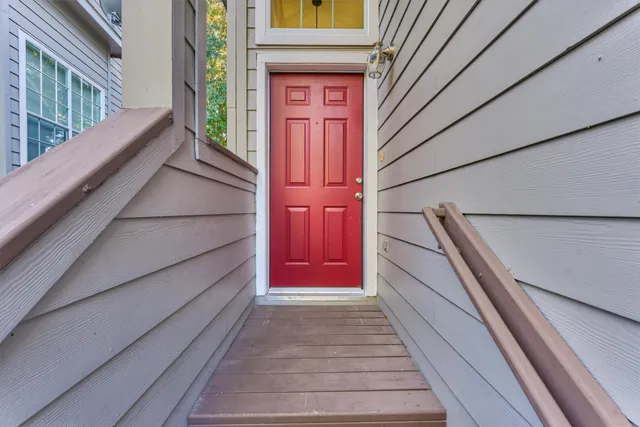 a view of front door of a house