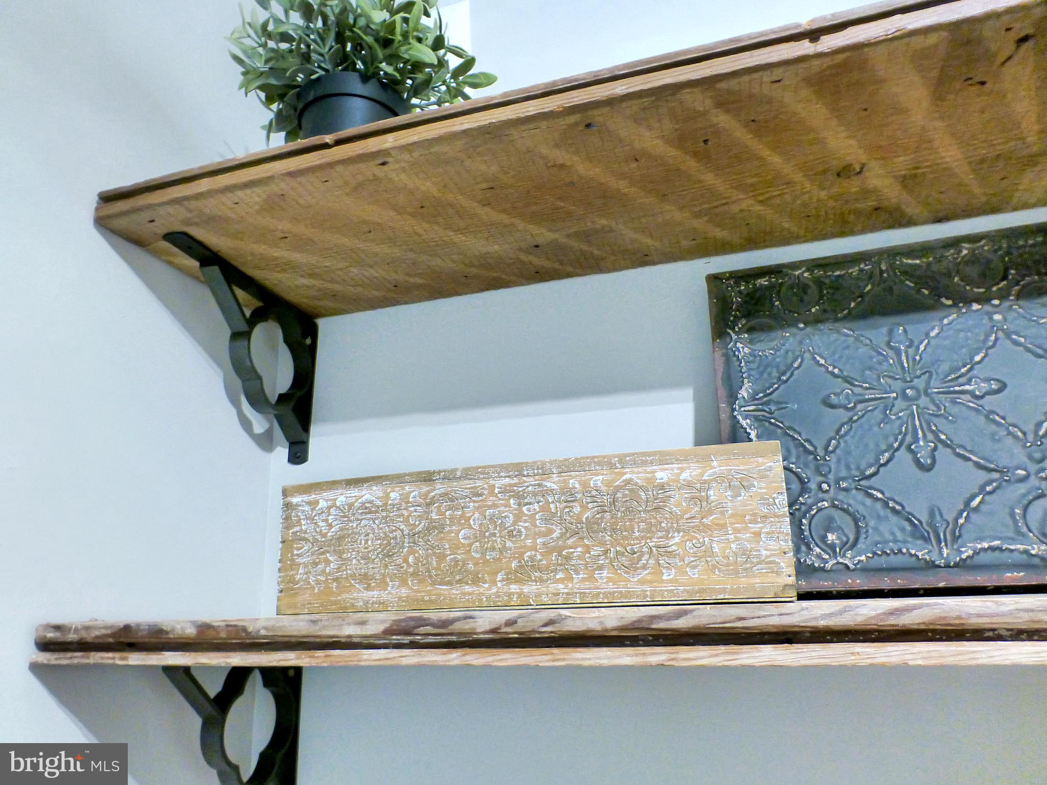 100 Russ Farm Way Riverside, NJ 08075 - Photo 74 of 132 Custom shelving using reclaimed wall boards