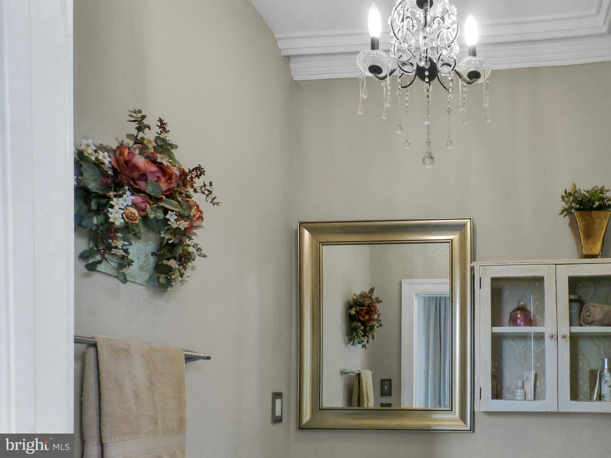 100 Russ Farm Way Riverside, NJ 08075 - Photo 90 of 132 Powder room chandelier