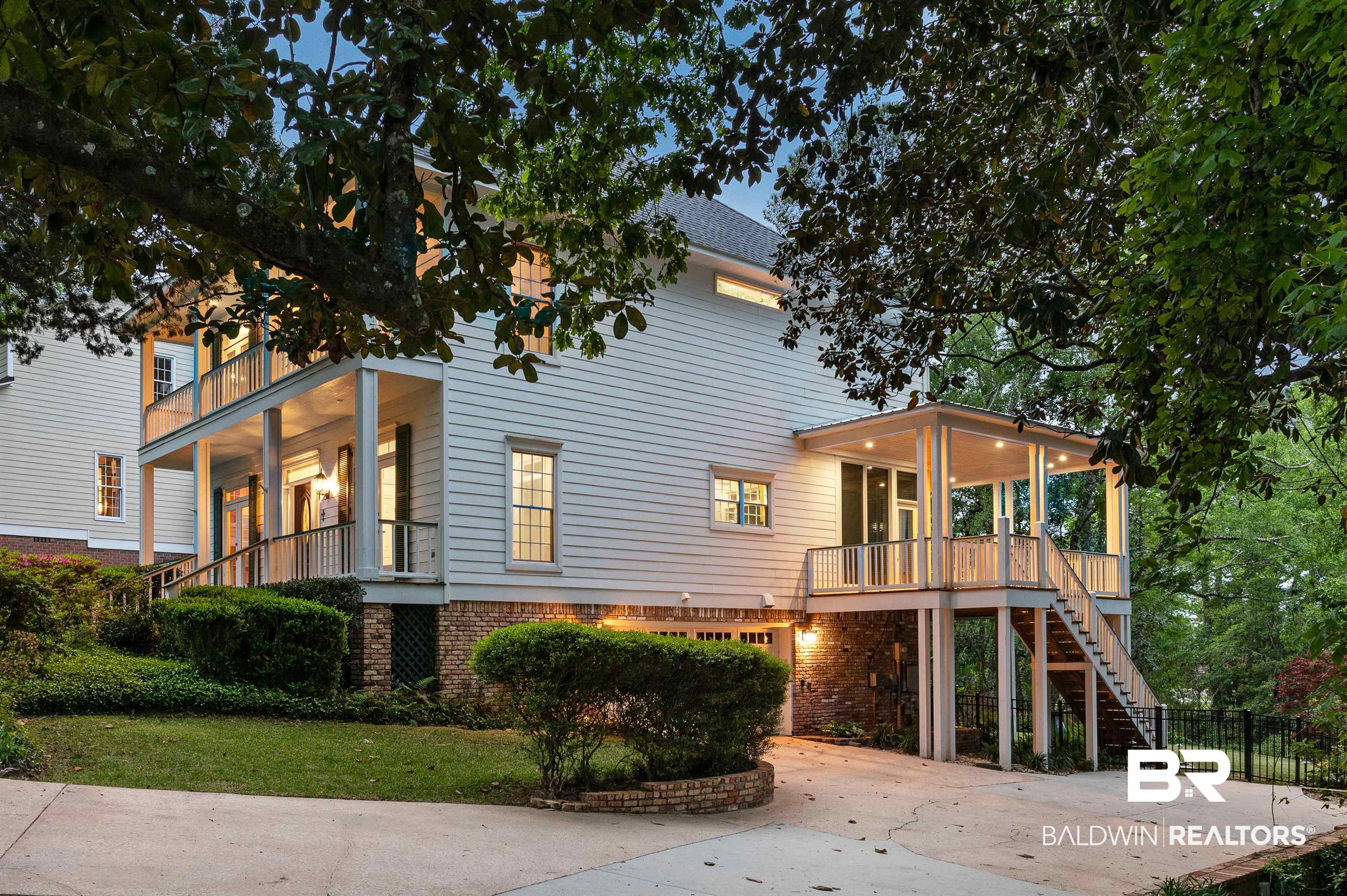 22751 Main Street Fairhope, AL 36532 - Photo 48 of 50 Side View @ Twilight