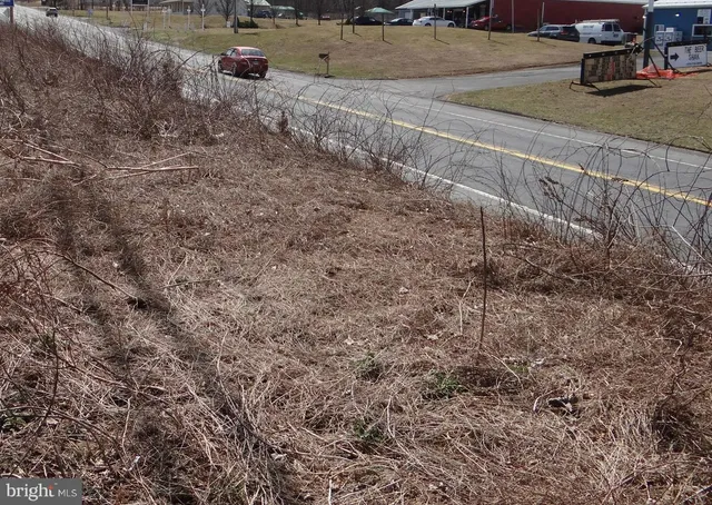 a view of a yard with wooden fence