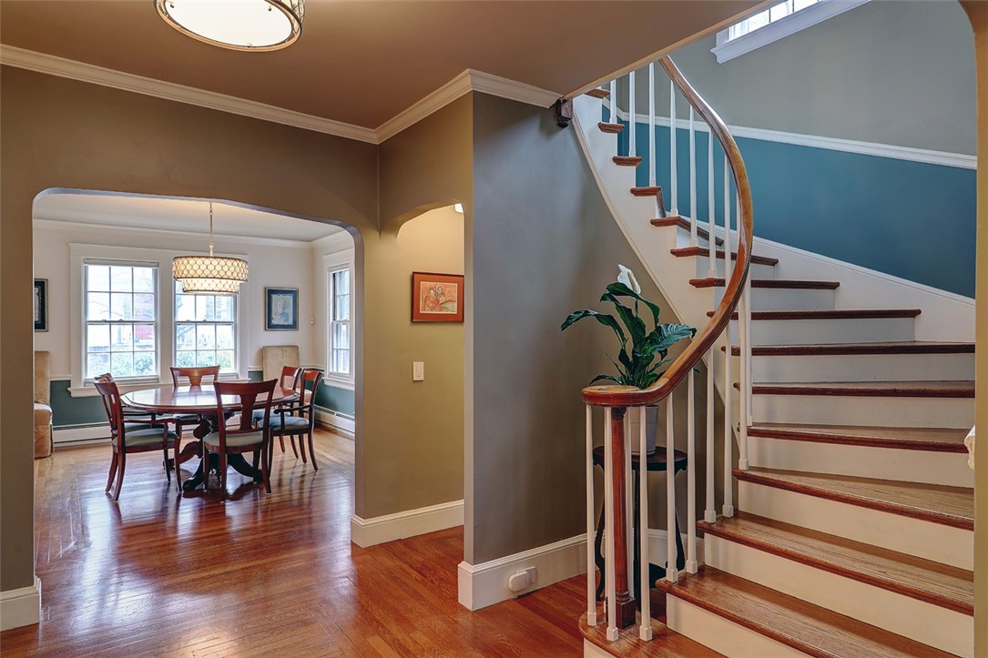441 Rochambeau Avenue Providence, RI 02906 - Photo 24 of 50 Formal dining room and front stair