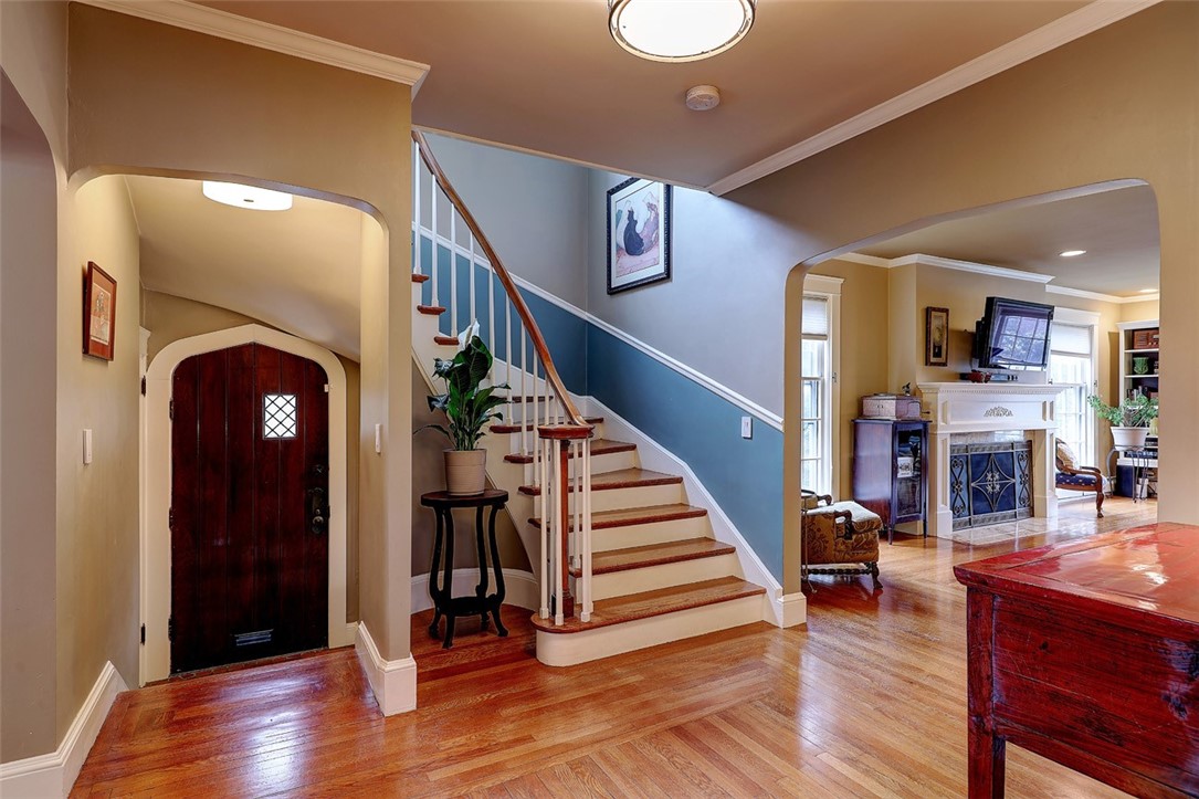 441 Rochambeau Avenue Providence, RI 02906 - Photo 5 of 50 Entry Hall and front stairs