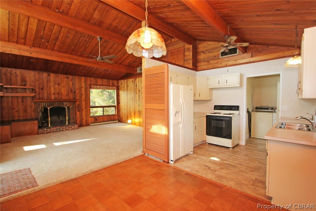 503 Pocahontas Road Kilmarnock, VA 22482 - Photo 17 of 33 Open Kitchen, Dining & Living Areas