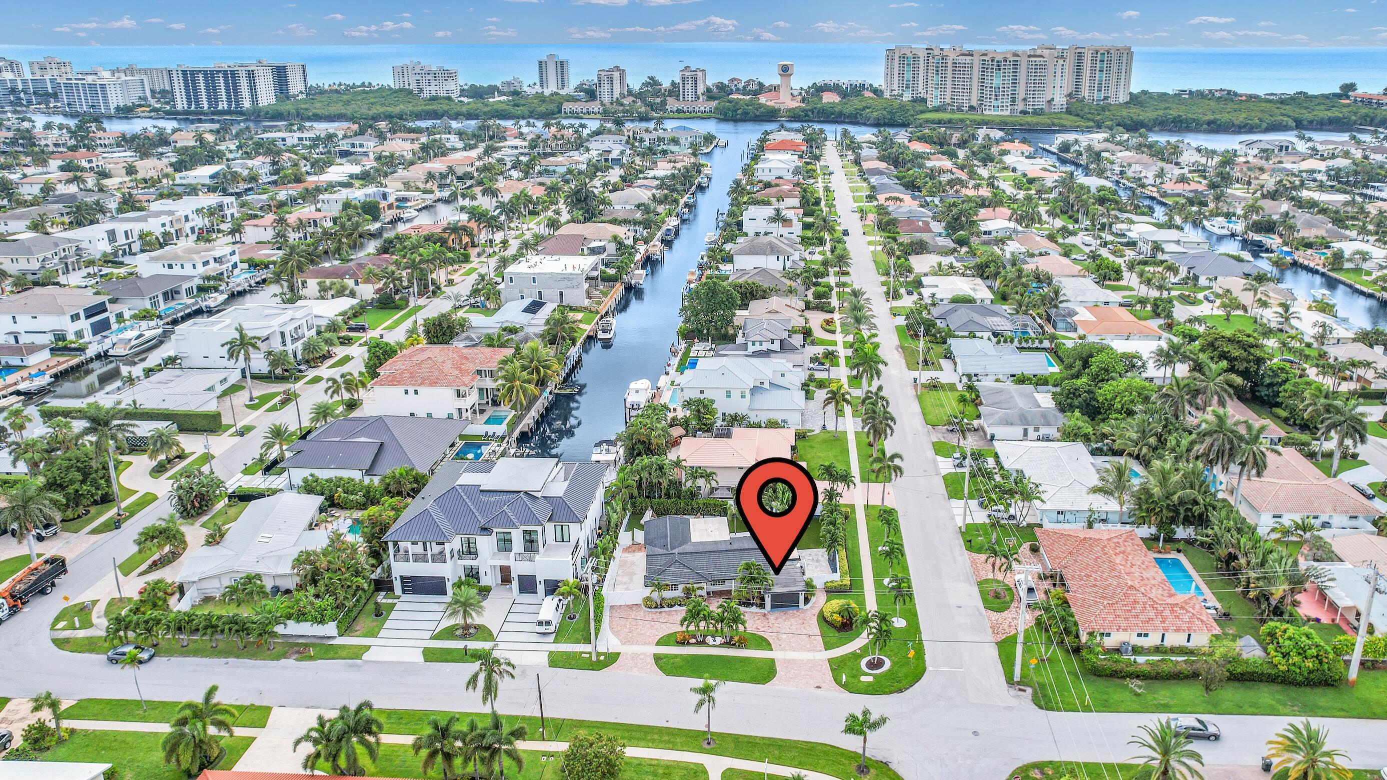 701 Appleby Street Boca Raton, FL 33487 - Photo 3 of 47 an aerial view of residential building and parking space