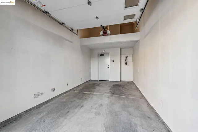 a view of a building and a street