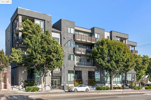 a front view of a building