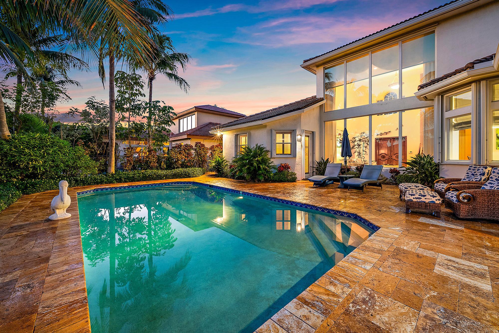 1231 Pine Point Road Singer Island, FL 33404 - Photo 4 of 38 Pool at Sunset