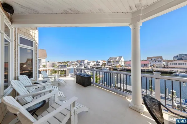a view of balcony with couch