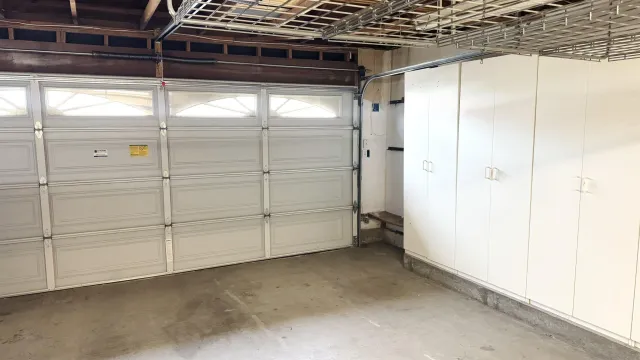 a bathroom with a sink and vanity