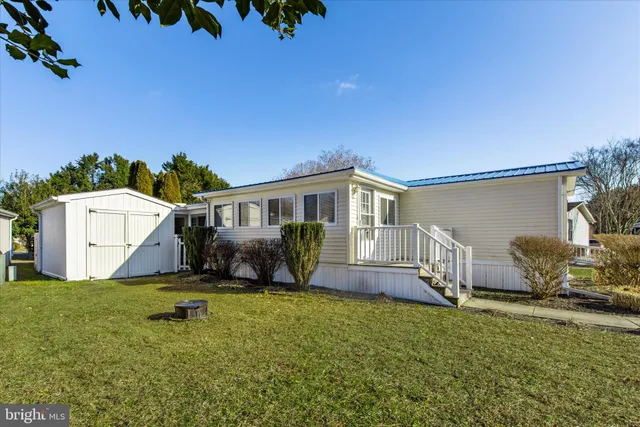 a house view with a garden space