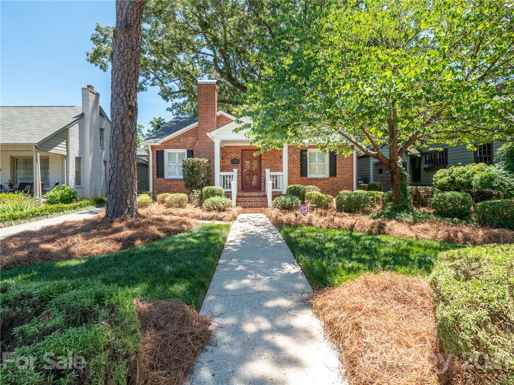 2012 Club Road Charlotte, NC 28205 - Photo 41 of 41 a front view of a house with garden