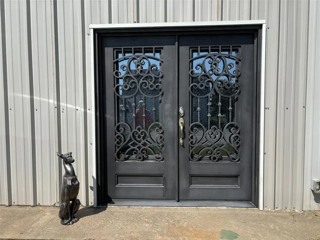 a view of a entryway door of the house