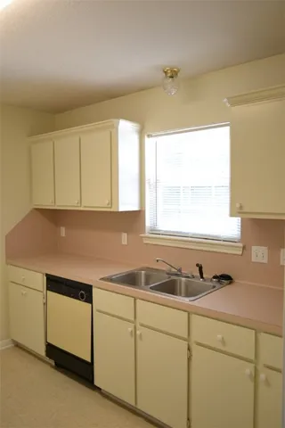 a room with storage and window