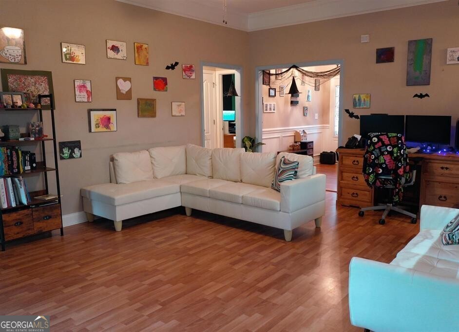 201 Boulder Creek Road Kathleen, GA 31047 - Photo 3 of 21 a living room with furniture and wooden floor