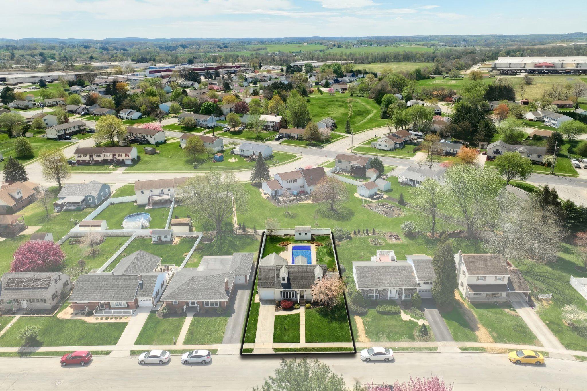 410 Diller Road Hanover, PA 17331 - Photo 5 of 41 an aerial view of residential houses with outdoor space