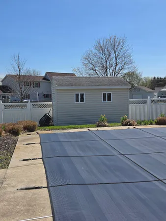 a house view with a outdoor space