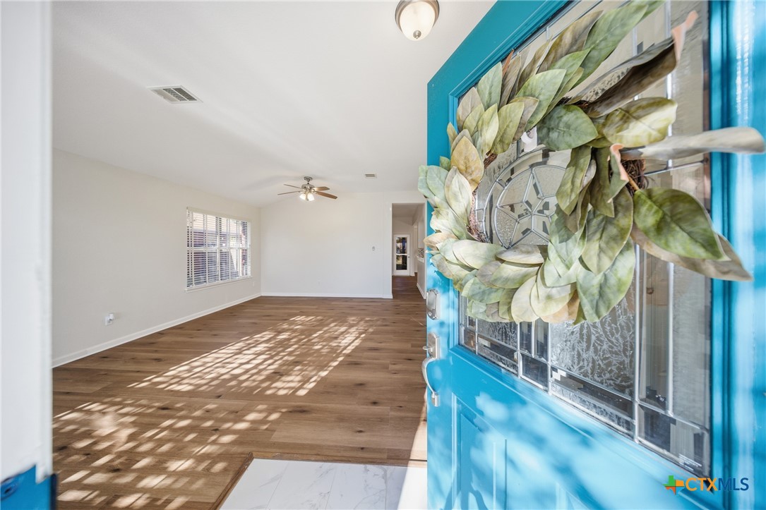 658 Devin Drive Temple, TX 76502 - Photo 4 of 30 a view of entryway with wooden floor