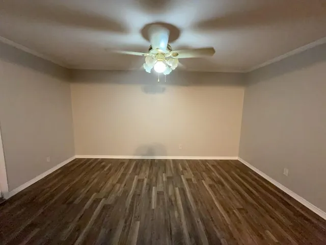 a view of wooden floor in a room