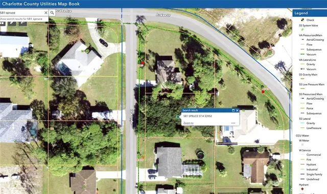 an aerial view of waterside residential houses