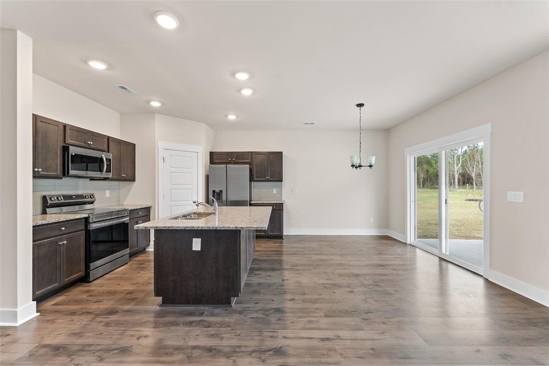 138 Laurel Oak Drive Anderson, SC 29621 - Photo 3 of 14 Combined Kitchen and Dining - Photo is of actual h