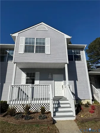 a front view of a house