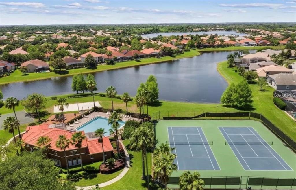 11531 Vicolo Loop Windermere, FL 34786 - Photo 21 of 32 an aerial view of a house with a lake view