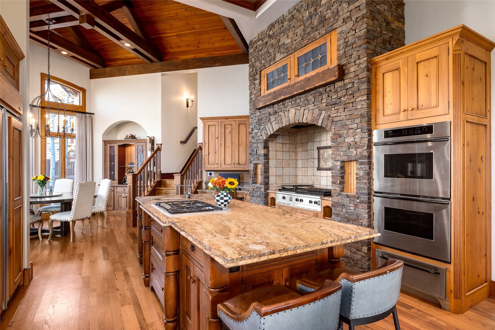 35415 Priest Creek Road Steamboat Springs, CO 80487 - Photo 11 of 50 a kitchen with a stove and a refrigerator
