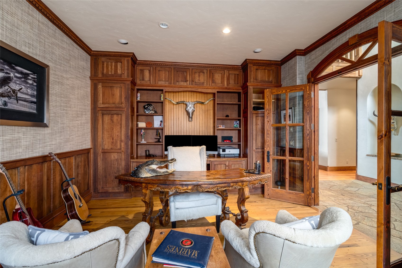 35415 Priest Creek Road Steamboat Springs, CO 80487 - Photo 18 of 50 a living room with furniture and a flat screen tv