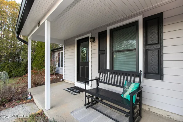a view of porch with furniture