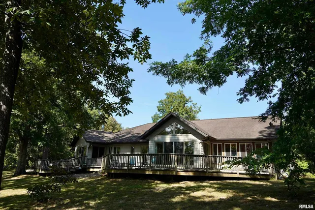 a view of a backyard with a garden