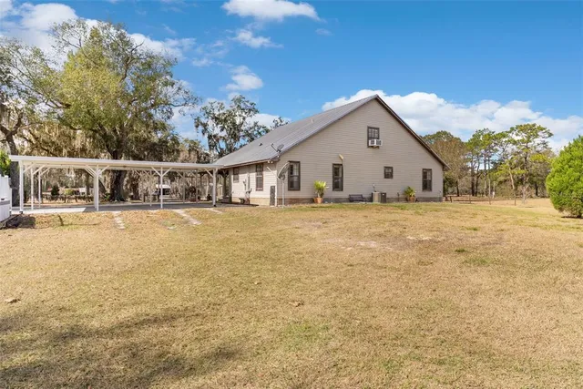 a view of a door and a window